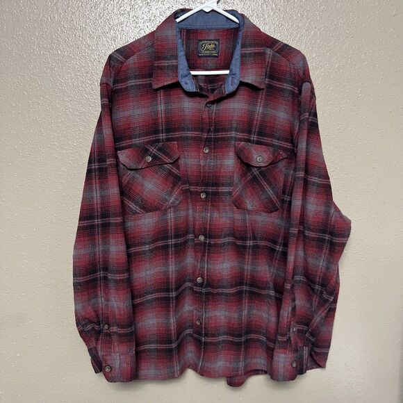 Jachs Heritage Flannel Mens 3XL Plaid Cabincore Camp Work Shirt Utility Shacket - Picture 1 of 6